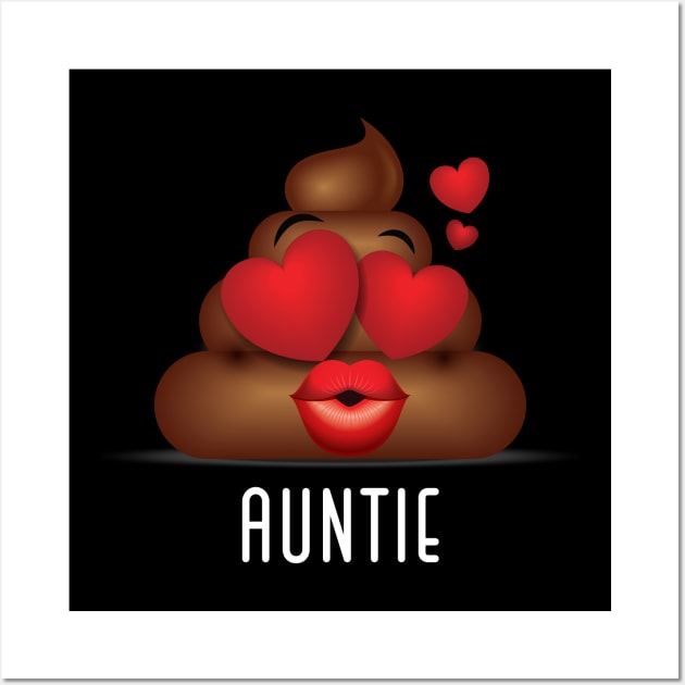 Auntie Poop Family Matching Wall Art by LotusTee